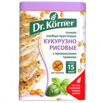 Хлебцы DR KORNER Кукурузно-рисовые с прованскими травами 100г