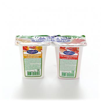Продукт йогуртный EHRMANN Аlpenland фрукт. клубника/персик-маракуйя 0,3% без змж 95г