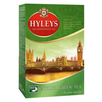 Чай зеленый HYLEYS Английский круп.лист. к/уп 200г