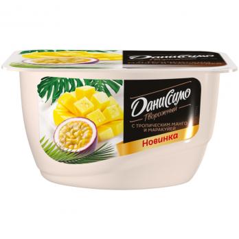 Продукт творожный ДАНИССИМО Тропич.манго-маракуйя 5,6% бзмж 130г