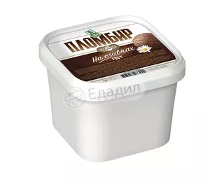 Мороженое БЕЛАЯ ДОЛИНА шоколадное ГОСТ 15% ведро квадратное без змж 450г