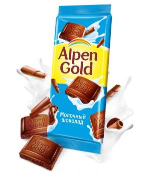 Шоколад ALPEN GOLD Молочный 85г