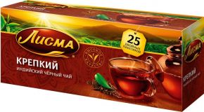 Чай черный ЛИСМА Крепкий к/уп 25пак