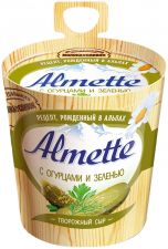 Сыр HOCHLAND Almette творожный с огурцами и зеленью 60% без змж 150г