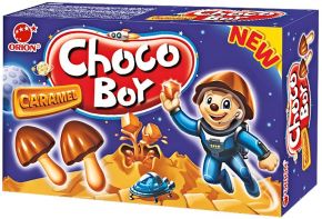 Печенье ORION Choco Boy с карамелью 45г