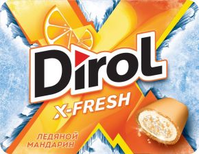 Жев. резинка DIROL X-fresh б/сахара со вкусом мандарина 16г