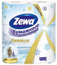 Бумажные полотенца ZEWA Premium Decore кухонные 2шт