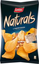 Чипсы NATURALS Lorenz картофельные с пармезаном 100г