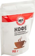 Кофе растворимый 365 ДНЕЙ натур. порошкообразный м/у 90г