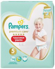 Подгузники-трусики PAMPERS Premium Care Pants Junior 12-17кг 34шт