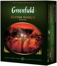 Чай черный GREENFIELD Kenyan Sunrise к/уп 100пак