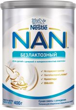 Д/п смесь NAN 1 Безлактоз сухая д/диет/лечеб питания с 0 мес ж/б 400г