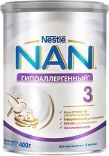 Д/п молочко детское NAN 3 гипоаллергенное с 12 мес ж/б 400г