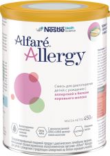 Д/п смесь NESTLE Alfare Allergy Лечебно-профилактическая с 0 мес ж/б 450г