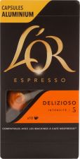 Кофе молотый в капсулах L'OR Espresso Delizioso жареный к/уп 10кап