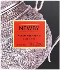 Чай черный NEWBY Indian Breakfast Индийский Завтрак лист. к/уп 100г