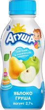 Йогурт АГУША питьевой детский с 8 мес. яблоко-груша 2,7% без змж 200г