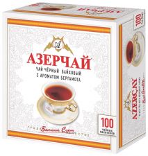 Чай черный AZERCAY с ароматом бергамота 100пак