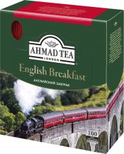 Чай черный AHMAD TEA English Breakfast с ярл. к/уп 100пак