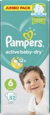 Подгузники PAMPERS Active Baby-Dry Extra Large 13-18кг 52шт