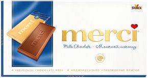 Шоколад MERCI Молочный 100г