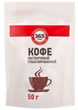 Кофе растворимый 365 ДНЕЙ Arabica гранулированный дой-пак м/у 50г