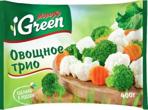 Смесь овощная МОРОЗКО Green Овощное трио зам. 400г
