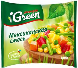 Смесь овощная МОРОЗКО Green Мексиканская зам. 400г