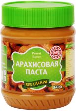 Паста арахисовая АГЕНТ-ПРОДУКТ без сахара Peanut Butter 340г
