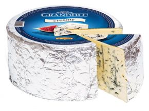 Сыр MILKANA GrandBlu Сливочный с голуб плесенью 56% вес без змж