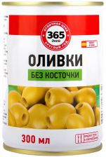 Оливки 365 ДНЕЙ зеленые б/к 300мл