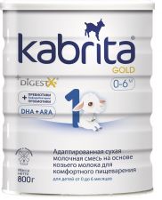 Д/п смесь KABRITA 1 Gold сухая мол. на осн. коз. молока с 0 мес ж/б 800г