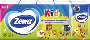 Платки бумажные ZEWA Kids 3-х сл. 10х10шт