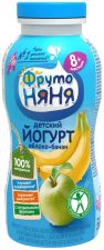 Йогурт ФРУТОНЯНЯ питьевой д/детского питания яблоко-банан 2,5% без змж 200мл