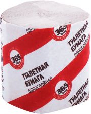 Бумага туалетная 365 ДНЕЙ б/втулки 1-сл. 1шт