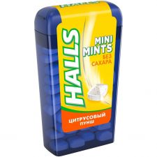 Конфеты HALLS Mini Mints со вкусом цитрусовых фруктов 12,5г