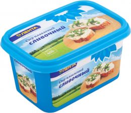 Сыр ЛЕНТА плавленый сливочный 50% ванночка без змж 400г