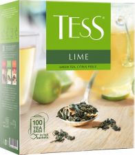 Чай зеленый TESS Lime с добав. к/уп 100пак