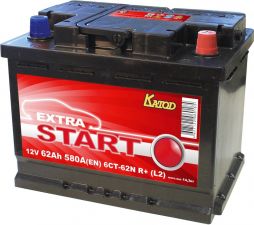 Батарея аккумуляторная EXTRA START 6CT-62N R+(L2)