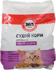Корм д/кошек 365 ДНЕЙ Мясное ассорти сух. 2кг