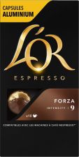 Кофе молотый в капсулах L'OR Espresso Forza жареный к/уп 10кап